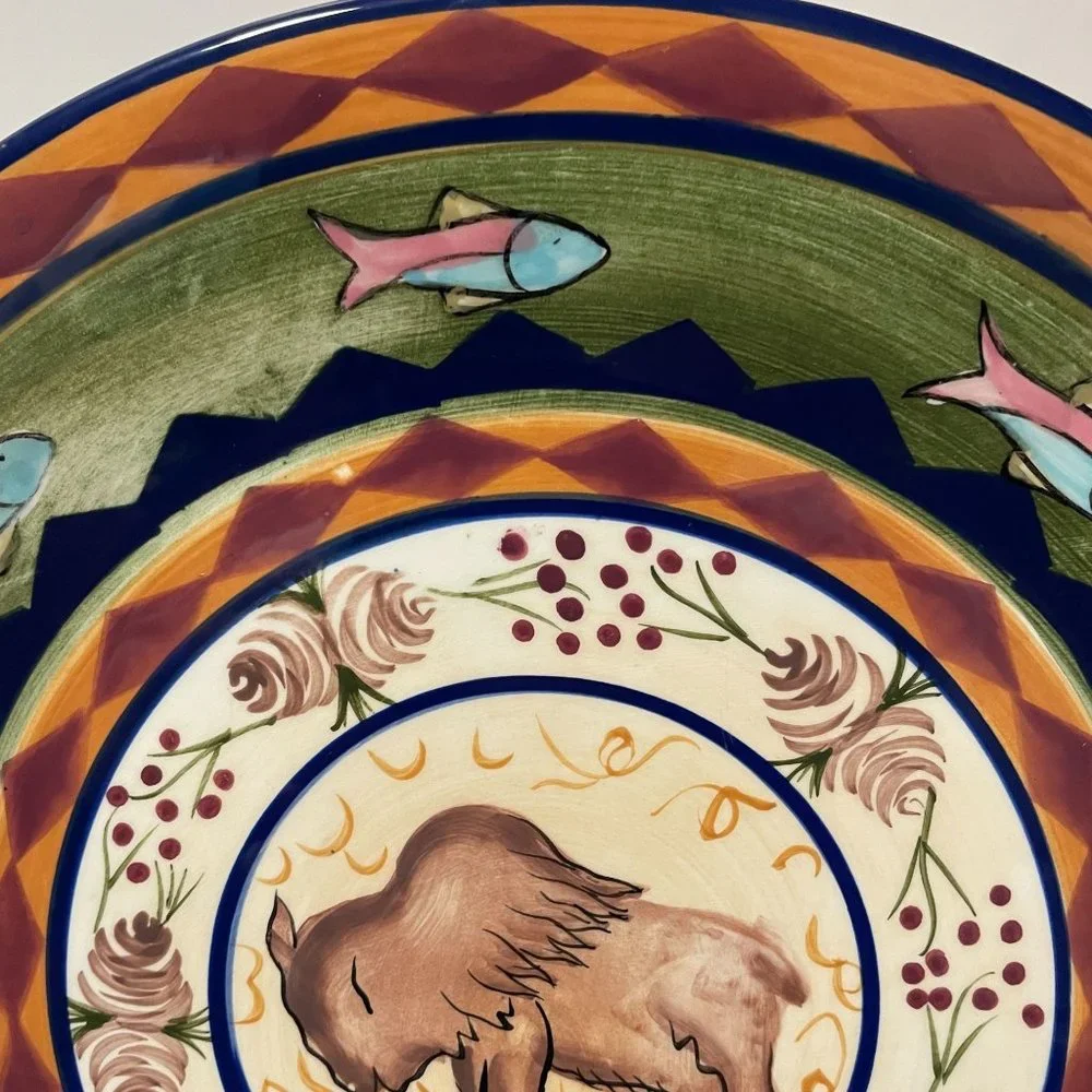Zrike Field & Stream Salad Plate Buffalo 9.75